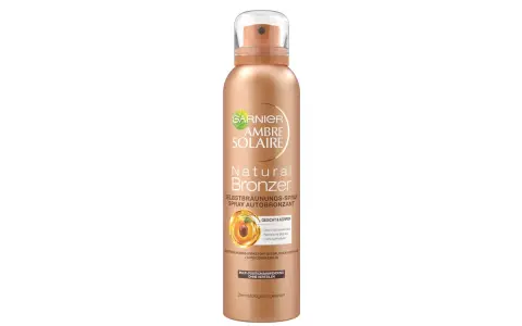 Garnier Ambre Solaire Natural Bronzer Spray: wie wird man schnell braun? Für Gesicht & Körper, zieht schnell ein.