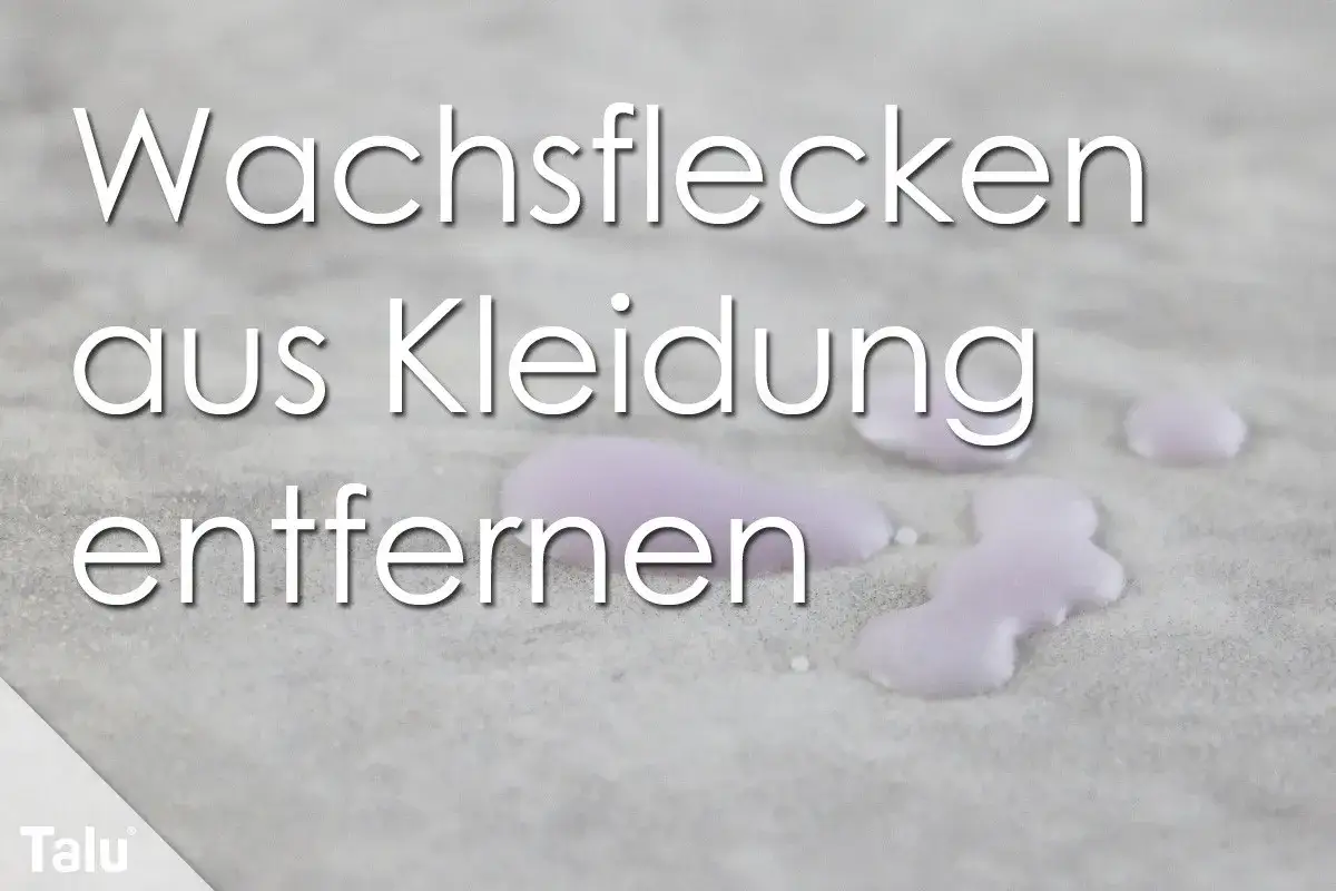 Wachsflecken aus Kleidung entfernen: Tipps und Tricks f&uuml;r saubere Textilien.